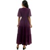 Harlow & Rose Womens Tiered Maxi Dress with Bell Sleeves - 3 of 3