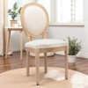 Mshliw Set of 2 Dining Chairs with Solid Wood Frame, Antique Painted Finish, Linen Upholstered Back and Seat, Foam Cushion, Elegant Accent Chairs - 4 of 4