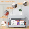 Kids Table and Chair Set, 4 in 1 Wooden Activity Table & 2 Chairs with Storage Drawer - 3 of 4