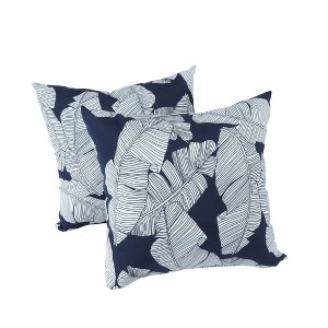 Chery Life 2 Pack Outdoor Throw Pillows, Waterproof & Fade-Resistant Patio Cushions (18x18 Inch) - 1 of 4