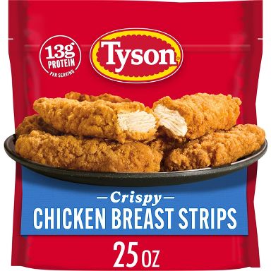 Tyson All Natural Crispy Chicken Strips - Frozen - 25oz
