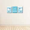 Big Dot of Happiness Baby Boy - Blue Nursery Wall Art and Kids Room Decorations - Gift Ideas - 7.5 x 10 inches - Set of 3 Prints - 3 of 4