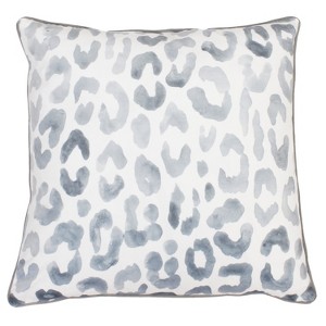 Miron Cheeta Print Oversize Square Throw Pillow Gray - Decor Therapy