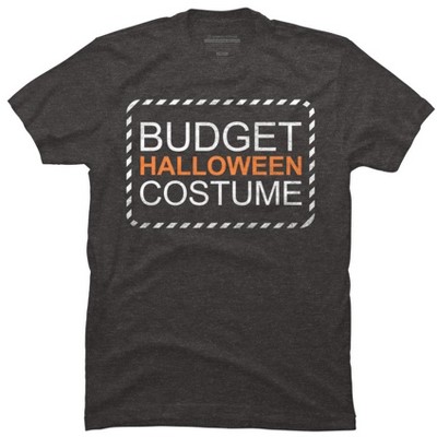 Men's Design By Humans Budget Halloween By rock3tman T-Shirt