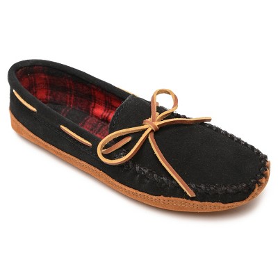 Minnetonka Men's Suede Double Bottom Fleece