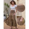 INSPIRE CHIC Women's Summer 2026 Elastic High Waist Swing A Line Maxi Skirts - 2 of 4