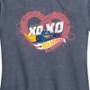 Women's - Hot Wheels - XOXO Heart Short Sleeve Graphic T-Shirt - 2 of 4