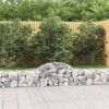 vidaXL Galvanized Iron Arched Gabion Basket, Durable, Corrosion-Resistant, Stone-Filled Cage for Garden Decoration, Size: 78.7"x11.8"x15.7"/23.6" - 2 of 4