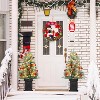 TackView Pre-Lit Artificial Christmas Tree with Potted Base, Flocked Snow Warm White LED Lights Red Berries, Xmas Holiday Decor - 2 of 4