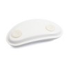 Unique Bargains Bean Shape Neck Back Support Headrest Bathtub Tub Home Bath Spa Pillow Cushion w/ 2 Suction Cups White - 2 of 4