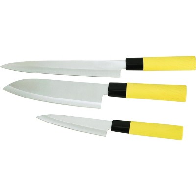 Cook Pro Santoku Stainless Steel Knives, Set of 3