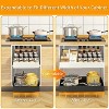 LunaLulinlk Pull Out Cabinet Organizer, Slide Out Drawers for Kitchen Cabinets, (12.4"-20.4"W) Expandable Drawer Organizer for Pots and Pans, Black - 2 of 4