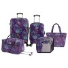 Travelers Club Bella Caronia Deluxe 7pc Hardside Checked Spinner Luggage Set - 2 of 4