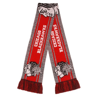 NHL Chicago Blackhawks Gray Big Logo Scarf