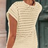 Cover Ups for Women Tie Front V Neck Summer Crochet Cardigan Oversized Cover Ups for Bikni Beach Outfits Cover Ups for Bathing Suits - 2 of 4