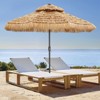 Ainfox 9FT Double Tiers Solar LED Lights Thatched Hawaii Tiki Umbrella - 2 of 4