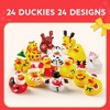 Joyfy Christmas Rubber Duckies Gifts for Kids – Festive Bath Toys & Stocking Stuffers (Santa, Reindeer & Snowman Designs) - 2 of 4