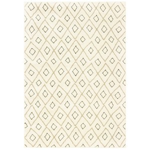 Camryn Diamond Rug Ivory/Sand - Captiv8e Designs - 1 of 4