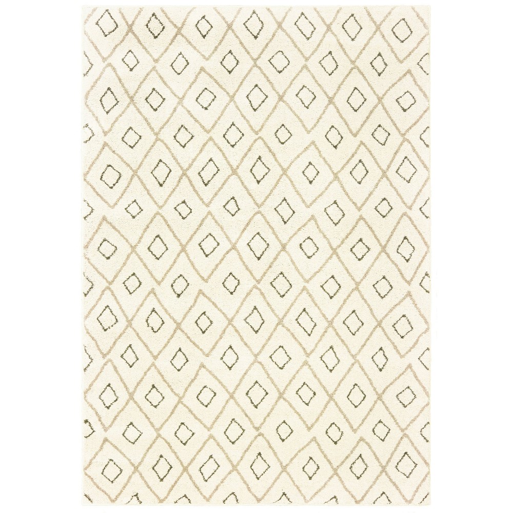  Camryn Diamond Rug Ivory/Sand