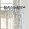 Elrene Westport Floral Tie-Top Cottagecore Sheer Single Window Curtain Panel - Elrene Home Fashions - 2 of 3