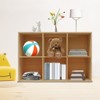 YIYIBYUS Solid Wood Shelves, Wooden Cube Shelf Bookcase, Floorstanding Bookshelf - 3 of 4