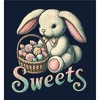 Sweets Bunny WIth Candy Basket   Boy's Crew Neck Short Sleeve Tee - 2 of 2