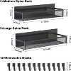 Attop Refrigerator Magnetic Spice Rack (6-Pack) – 12 Removable Hooks, Strong Magnet Shelves for Kitchen Organization & Storage - 2 of 4