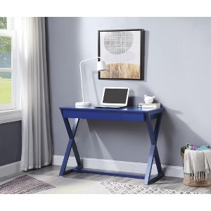 NicBex Home Office Desks 42" Desk with Storage Office Home Desks Writing Table with 1 Drawer and Cross Metal Legs for Study - 1 of 4