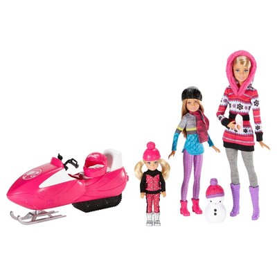 barbie sisters snow fun giftset