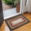 Braided Print Machine Washable Rug for Living Room Non-Slip Area Rug Stain Resistant Carpet for Dining Room Bedroom Nursery Office - 2 of 4