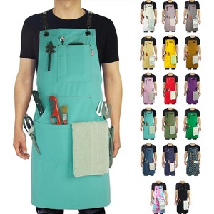 Heavy-Duty Multi-Pocket Canvas Apron - for Gardening, Painting, BBQ, Carpentry & More, Adjustable Sizes M to XXL for All Professions - 1 of 4