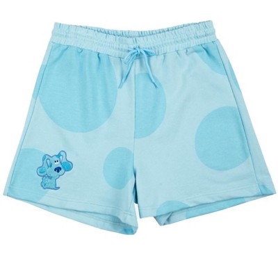 Blues Clues Embroidered Character Art Adult Blue Sleep Pajama Shorts-l ...