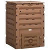 VYNXARIA Garden Compost Bin,120 Gallon(450L)Garden Composter,with 80 Vents and 2 Sliding Doors,Lightweight,Sturdy,Fast Creation of Fertile Soil,Brown - 2 of 4