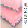 Folkulture Throw Pillow Cover Scallop Embroidery Oasis - 2 of 4