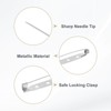 Unique Bargains Durable Multipurpose Iron Badge Brooch Pin Backs Safety Clasp 60 Pcs - 2 of 4