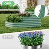 3-Tier Galvanized Steel Raised Garden Bed Kit with Butterfly Nuts - 0.6Mm Heavy Duty Planter Box - 3 of 4