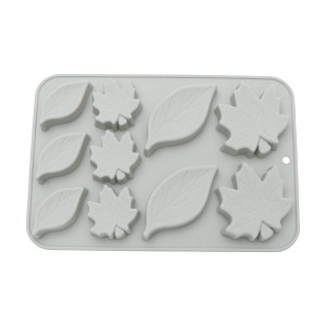 Unique Bargains Chocolate Mould 10-Cavity Autumn Leaf Candy Mould Hand Wash 8.31"x5.59"x0.75" 1 Pc - 1 of 4