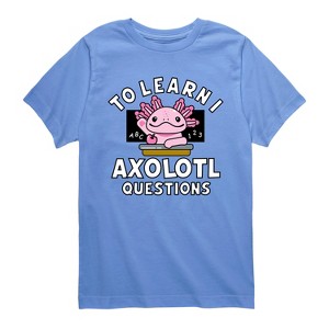 Boys' - Instant Message - To Learn I Axolotl Questions Short Sleeve Graphic T-Shirt - 1 of 4