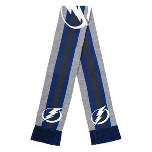 NHL Tampa Bay Lightning Gray Big Logo Scarf - 1 of 3