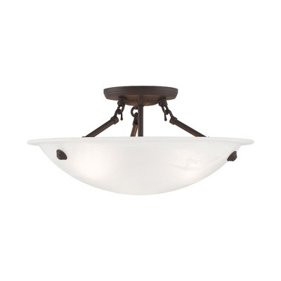 Livex Lighting Oasis 3 - Light Flush Mount in  Bronze