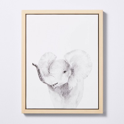 Image of 11x14 Framed Canvas Elephant - Cloud Island™
