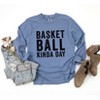 Simply Sage Market Women's Basketball Kinda Day Long Sleeve Garment Dyed Tee - 3 of 4