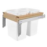 Rev-A-Shelf Double Top Mount Pull Out Kitchen Waste Trash Container Bin