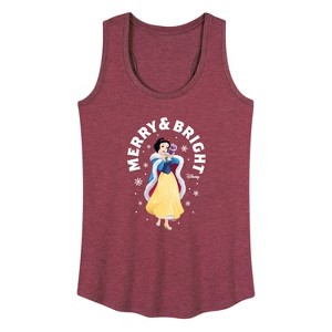 Women's - Disney - Merry And Bright Snow White Graphic Racerback Tank - 1 of 4