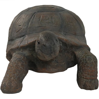 Todd the Tortoise Large Brown Poly-Concrete Garden Statue