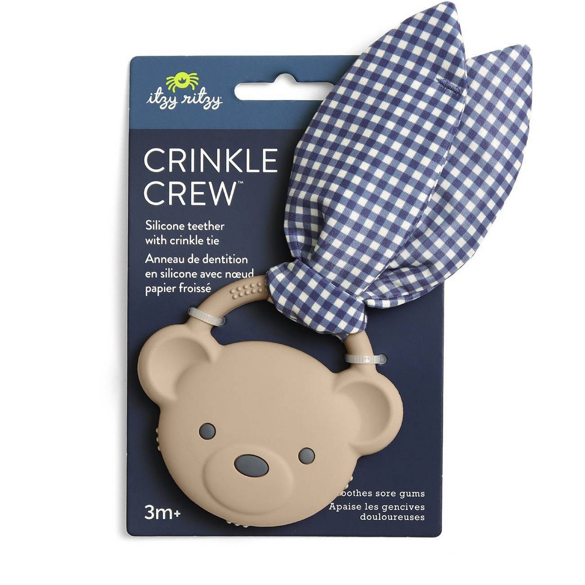 Itzy Ritzy Crinkle Crew Silicone Baby Teether with Crinkle Tie - thumbnail 8
