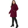 Agnes Orinda Women's Plus Size Winter Fashion Double Breasted with Pockets Warm Pea Coats - 4 of 4