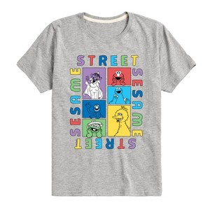 Boys' - Sesame Street - Sesame Street Blocks Short Sleeve Graphic T-Shirt - 1 of 4