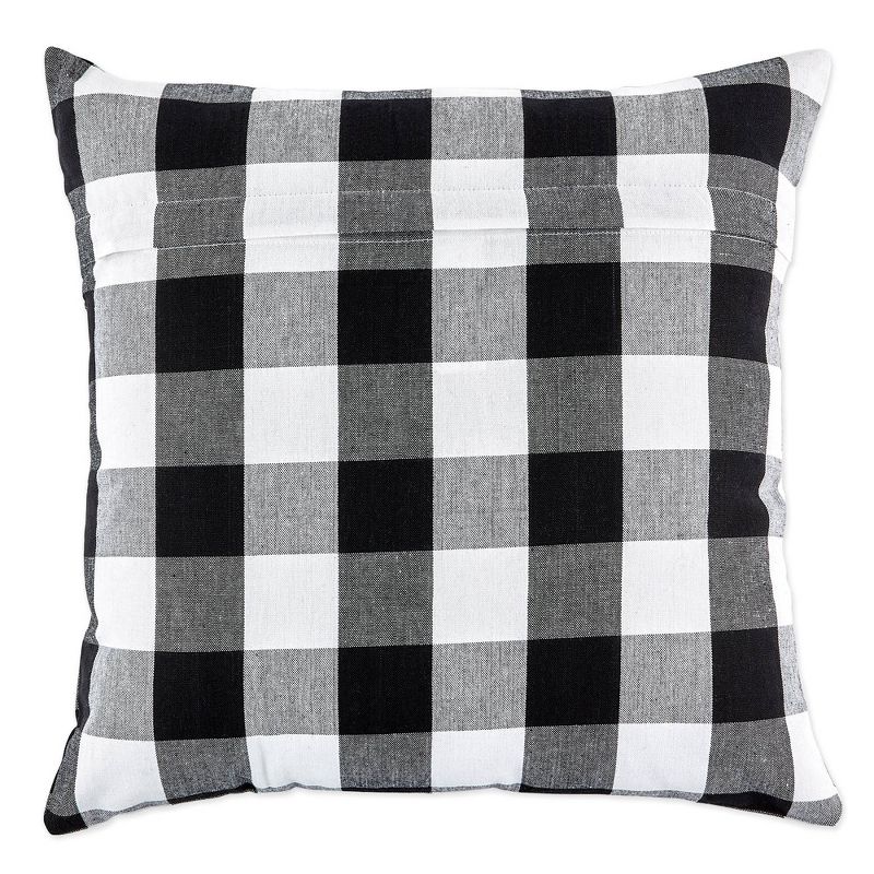 2pk 20&#34;x20&#34; Oversize Buffalo Check Square Throw Pillow Covers Black/White - Design Imports, 4 of 8