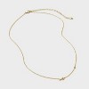14K Gold Dipped Cubic Zirconia Initial Necklace - A New Day™ - 3 of 4